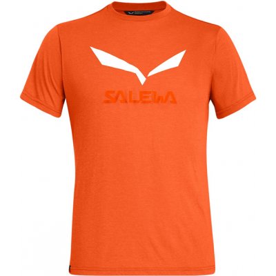 Salewa Solid Logo Drirelease T-Shirt orange red orange melange