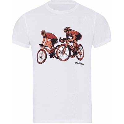 NU. BY Holokolo cyklistické tričko s krátkym rukávom Just Us biele