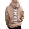 Alpha Industries Back Print Hoody pánska mikina Dusty Coral Farba: ružová, Veľkosť: L