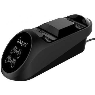 Duálna dokovacia stanica pre ovládač / GamePad pre PS4 iPega PG-9180 (čierna)