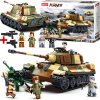 Stavebnica Tank TIGER KRÁĽOVSKÝ Panzer VI Tiger / Jagdpanther Ničiteľ + LEGO