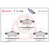 Sada brzdových platničiek kotúčovej brzdy BREMBO P 11 015