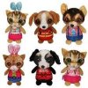 EDDY TOYS PLYŠOVÉ ZVIERATKÁ 24 CM 6 DRUHOV