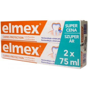 Elmex Caries Protection zubná pasta chrániaci pred zubným kazom 2 x 75 ml