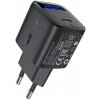 Acefast - Wall Charger (A113) - with Digital Display, Fast Charging, GaN, Type-C, PD20W - Black