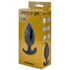 Plug-Anal plug s nesprávne umiestneným ťažiskom Spice it up Insatiable Dark Grey