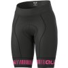 ALÉ Cycling Clothing ALÉ Graphics PRR Strada W, Black/ Fluo pink Veľkosť: S Dámske cyklo nohavice bez trakov