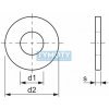 Podložka pre drevené konštrukcie DIN 440R M16 / 17,5 nerez A4