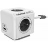 Cubenest Powercube Extended USB PD 20W, A+C, 4× zásuvka, 1,5m, bílá/šedá, dětská pojistka, uzemnění, dok, 10A/250V PC420GY