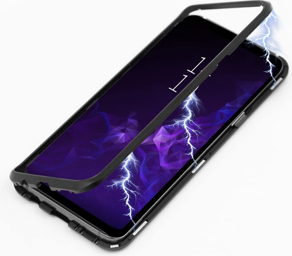 Púzdro Beweare Magnetické obojstranné s tvrdeným sklom Samsung Galaxy S9 - čierne