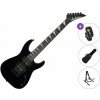 Jackson JS1X Dinky Minion AH FB SET Black Elektrická gitara