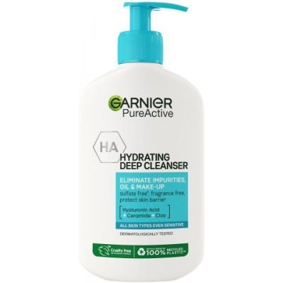 Garnier Pure Active Hydrating Deep Cleanser hydratačný čistiaci gél proti nedokonalostiam 250 ml unisex
