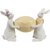 Clayre & Eef Dekorácia šperkovnice králiky nesúce žlté vajíčko - 29*10*18 cm - Clayre & Eef