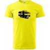 Hasičské auto Hasiči tričko citrónová