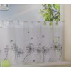 Hotová záclona GERSTER biela-sivé púpavy 50x145 cm 50 x 145 cm