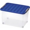 Plastový úložný box s vekom HEIDRUN Clip Box 45l