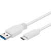 PremiumCord ku31ca2w USB-C/male - USB 3.0 A/Male, 2m, bílý