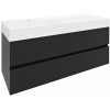 Sapho ODETTA umývadlová skrinka 118x50x43,5cm, antracit matný SPH DT120-3434