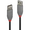 Kábel USB 2.0 A-A M/M 5m, High Speed, čierny, Anthra Line
