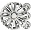 Puklice na kolesá 4ks sada Royal strieborná 16