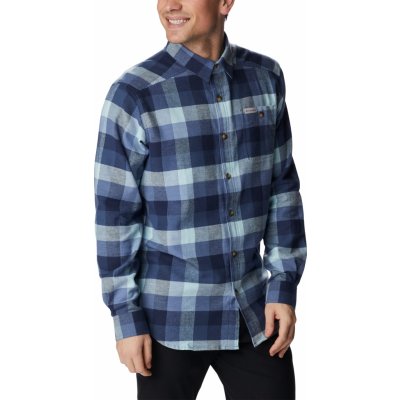 Columbia pánska košeľa Cornell Woods flannel long sleeve shirt modrá dark mountain