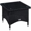 Stilista Ratanový Stolík 50x50x46cm TECHNORATTAN na balkón, terasu, svetlo hnedá