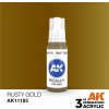 AK Interactive akrylová barva metallic rusty gold 17 ml