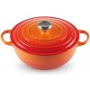Le Creuset - Liatinový rodinný hrniec okrúhly s pokrievkou 24 cm/3,1l - La Marmite oranžový