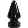 Doc Johnson TitanMen Tools Ass Master Butt Plug, extra veľký čierny análny kolík 24 x 3,8–12 cm