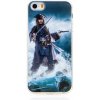 AppleMix DISNEY kryt pre Apple iPhone 5 / 5S / SE - Piráti z Karibiku - Jack Sparrow - gumový