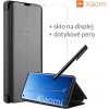 Otváracie Púzdro Luxria Clear View pre Xiaomi - Čierne Pre Xiaomi: Redmi Note 10 5G