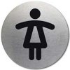 Piktogram WC dámy, oceľ