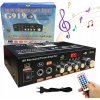 AMPLITUNER STEREO ZOSILŇOVAČ BLUETOOTH USB SD FM rádio MP3 220V/12V 600W