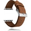 LAVVU LSXAES1 - Hnedý kožený remienok na hodinky Top Grain pre APPLE WATCH 38-40 mm