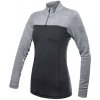 SENSOR Merino Bold Anthracite/cool Gray zip dámske tričko - M