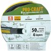 Čierno-žltá záhradná hadica Procraft PR-4KAT1950 | PR-4KAT1950, 6976174163145