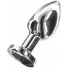 ToyJoy Buttocks The Glider Vibrating Metal Buttplug Small Silver