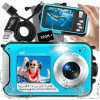 Digitálny fotoaparát ZeeTech Digitálny fotoaparát vodotesný, kamera modrá