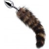 Kovový análny kolík s chvostom Fox Tail