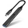 USB Hub Connect IT USB-C (1xUSB-A 3.0, 3xUSB-A 2.0) (CHU-5050-AN) sivý