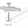 Upínacia sada boxu do T-drážky Thule 696-4 pre nosiče BMW (24mm)