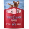 CARNILOVE Dog POUCH Paté Turkey & Salmon with Blueberries for Puppies 300 g
