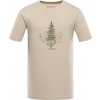 ALPINE PRO EKK Neutrálna/Zemitá PÁNSKE TRIČKO Z ORGANICKEJ BAVLNY S