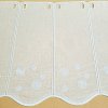 Záclona na vitrážku GERSTER 11857 kolieska biela 45 cm