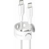 PanzerGlass EM85432 empower 60W opletený nabíjací USB-C na USB-C 2m bílý