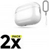 2X PUZDRO TECH-PROTECT FLEXAIR APPLE AIRPODS PRO 1 / 2 CLEAR