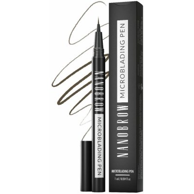 Nanobrow Microblading Pen ceruzka na obočie Dark Brown 1 ml