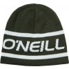 Pánska zimná čiapka O'Neill, REVERSIBLE LOGO BEANIE tmavo zelená,biela os