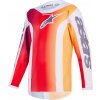 Dres FLUID PORTL YOUTH, ALPINESTARS, dětské (červená/oranžová/světle šedá, vel. XL)