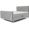 Wilsondo Manželská boxspring posteľ Beno Plus - sivá Rozmer: 160x200